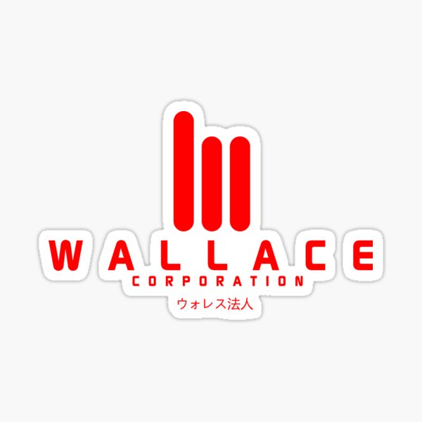 Blade Runner 49 ウォレス法人 Wallace Corp Red Sticker By Hopography Redbubble