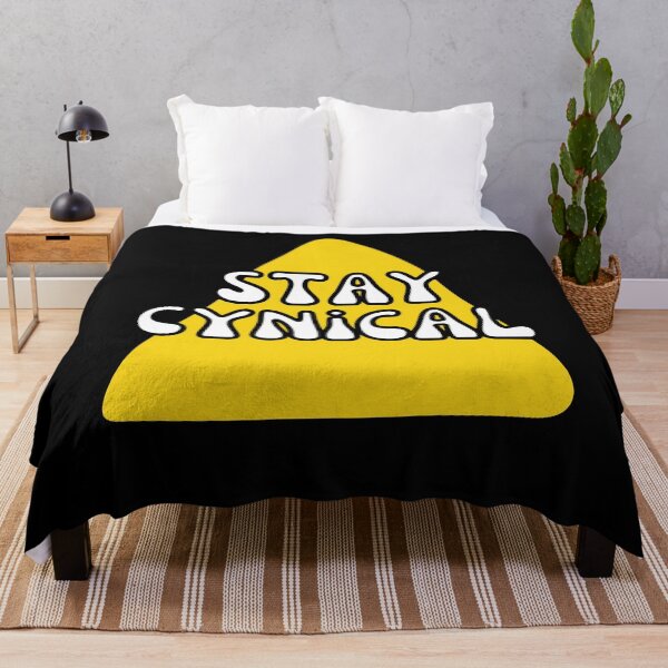 Item preview, Stay Cynical Bright Neon Yellow designed and sold by Pink Ribbon.
