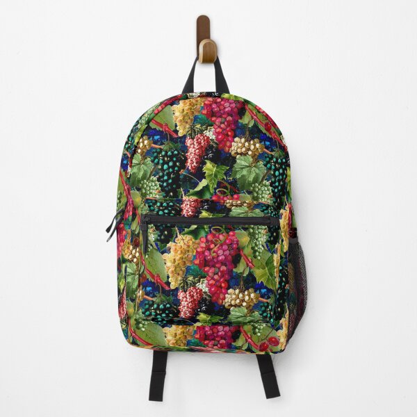 Item preview, Exotic Vintage grapes pattern, vines, vintage florals, botanical pattern, dark blue floral illustration designed and sold by ZeinabTaha.