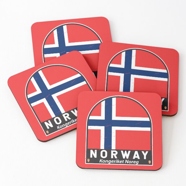 Item preview, Norway Flag Emblem Distressed Vintage designed and sold by KrisSidDesigns.