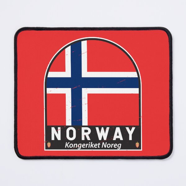Item preview, Norway Flag Emblem Distressed Vintage designed and sold by KrisSidDesigns.