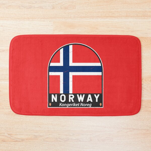 Item preview, Norway Flag Emblem Distressed Vintage designed and sold by KrisSidDesigns.