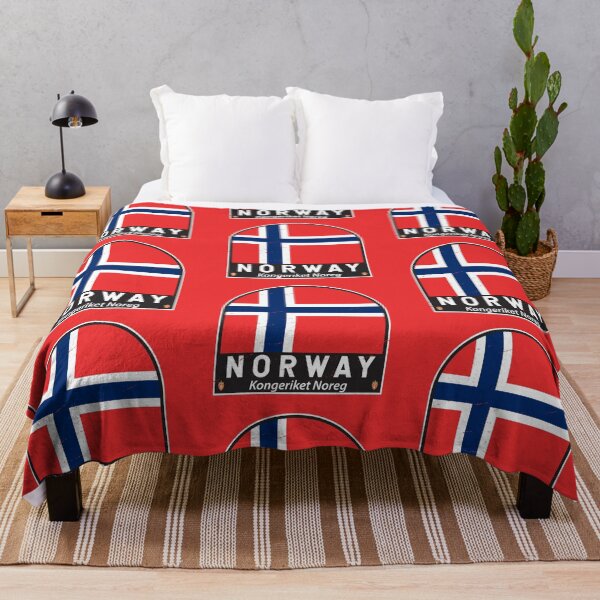 Item preview, Norway Flag Emblem Distressed Vintage designed and sold by KrisSidDesigns.