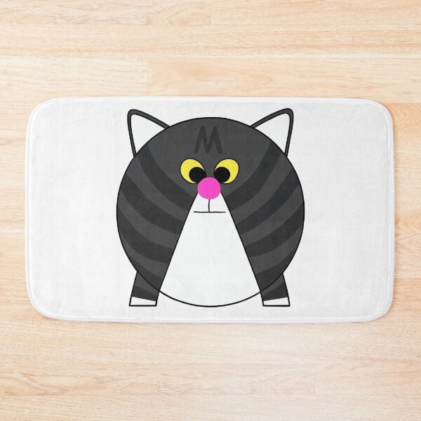 Item preview, A cartoonish round grey cat with stripes IV designed and sold by BrachiaST.