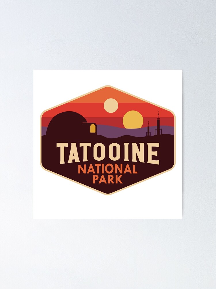 Tatooine National Park Poster For Sale By Pyramids1912 Redbubble   Fposter,small,wall Texture,product,750x1000 