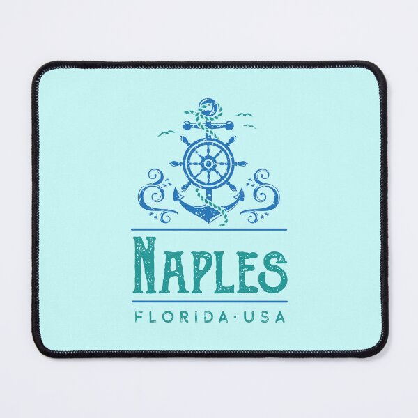 Item preview, Naples Florida Vintage Nautical Design designed and sold by Futurebeachbum.