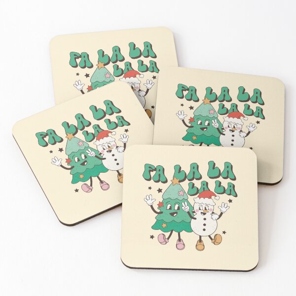 Item preview, Fa lala lala retro Christmas vintage designs designed and sold by DesignsbyMona.