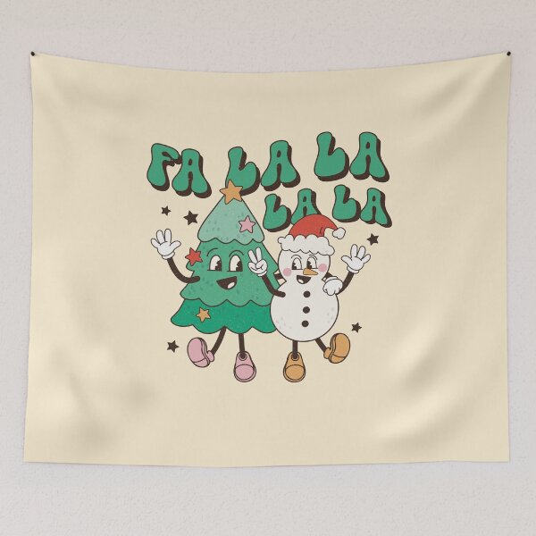 Item preview, Fa lala lala retro Christmas vintage designs designed and sold by DesignsbyMona.