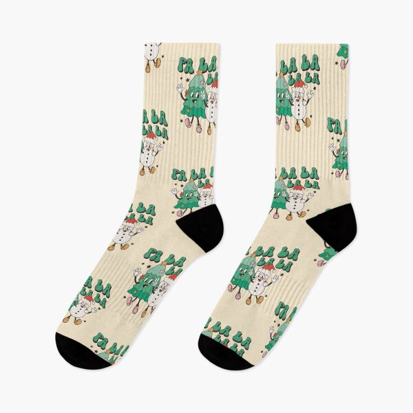 Item preview, Fa lala lala retro Christmas vintage designs designed and sold by DesignsbyMona.