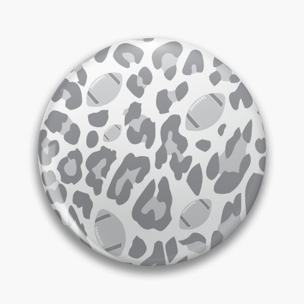 Item preview, Leopard Print with Footballs - Gray Football Leopard Print Pattern designed and sold by gjsart.