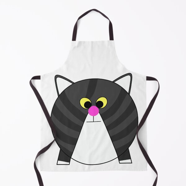 Item preview, A cartoonish round grey cat with stripes VI designed and sold by BrachiaST.