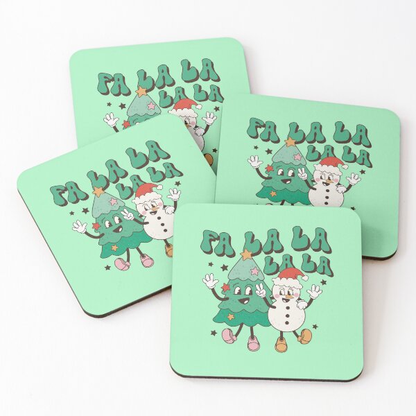 Item preview, Fa lala lala retro Christmas vintage designs designed and sold by DesignsbyMona.
