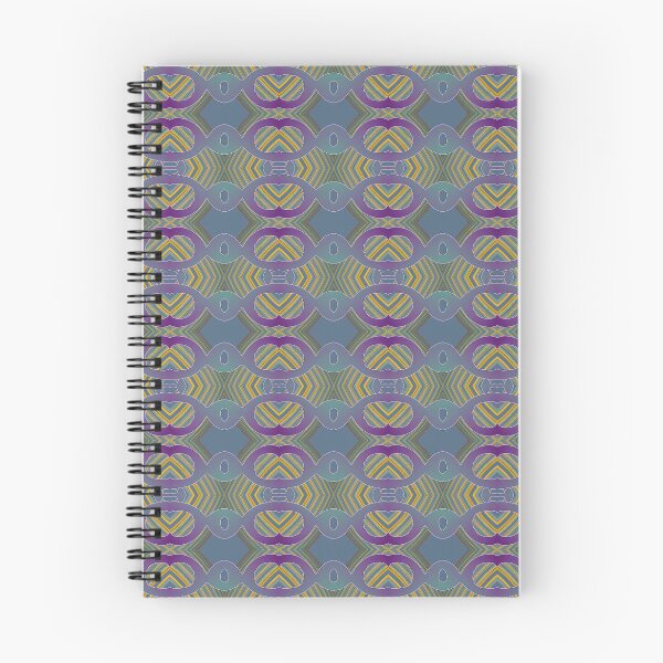 Item preview, Intertwining circular and square shapes blending green yellow and mauve colors in a modern retro style motif design by Code03 designed and sold by Code03.