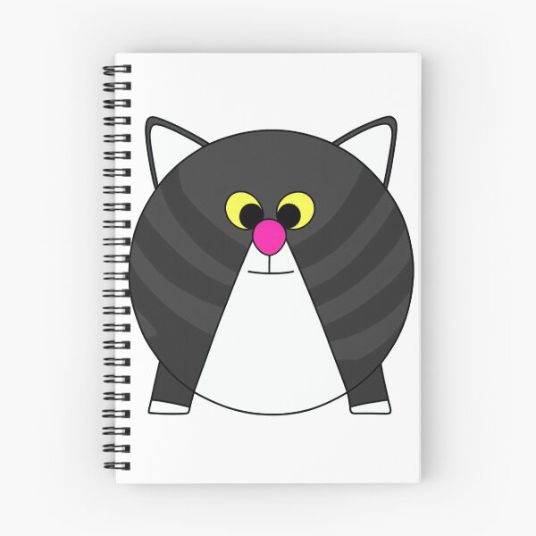 Item preview, A cartoonish round grey cat with stripes VII designed and sold by BrachiaST.
