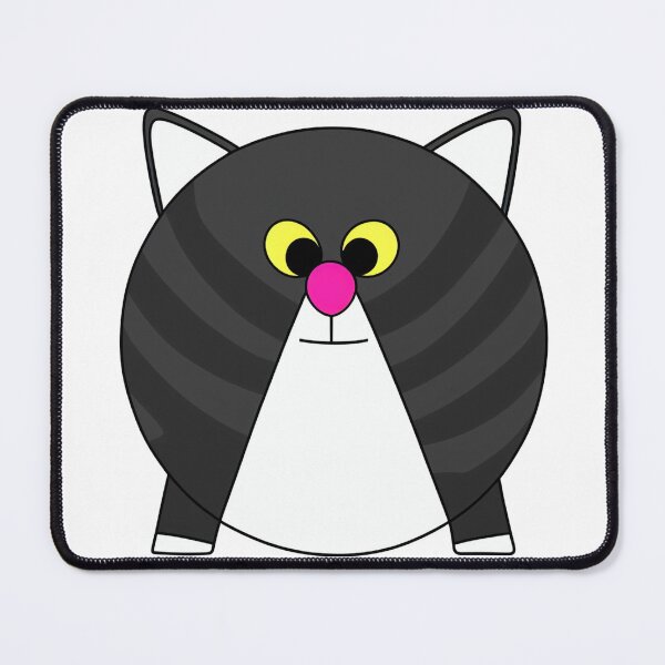 Item preview, A cartoonish round grey cat with stripes VII designed and sold by BrachiaST.