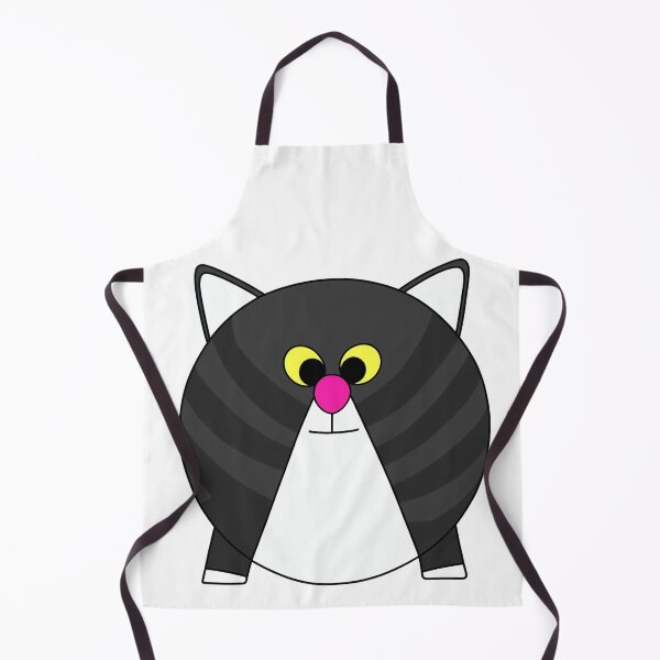 Item preview, A cartoonish round grey cat with stripes VII designed and sold by BrachiaST.