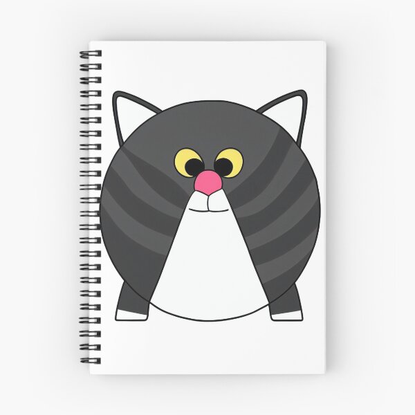 Item preview, A cartoonish round grey cat with stripes VIII designed and sold by BrachiaST.