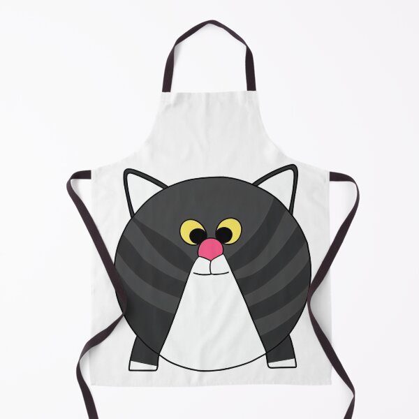 Item preview, A cartoonish round grey cat with stripes VIII designed and sold by BrachiaST.