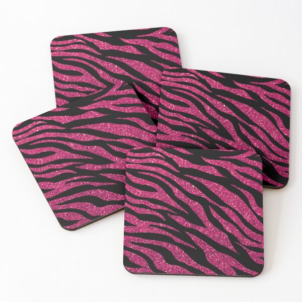 Artikelvorschau, Zebra-Streifen im rosa Glitter - Zebra-Streifen-Muster entworfen und verkauft von gjsart.