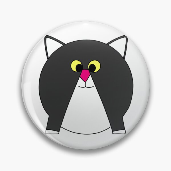 Item preview, A cartoonish round grey cat I designed and sold by BrachiaST.