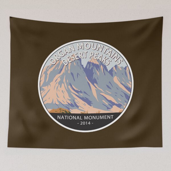 Item preview, Organ Mountains Desert Peaks National Monument New Mexico Circle designed and sold by KrisSidDesigns.