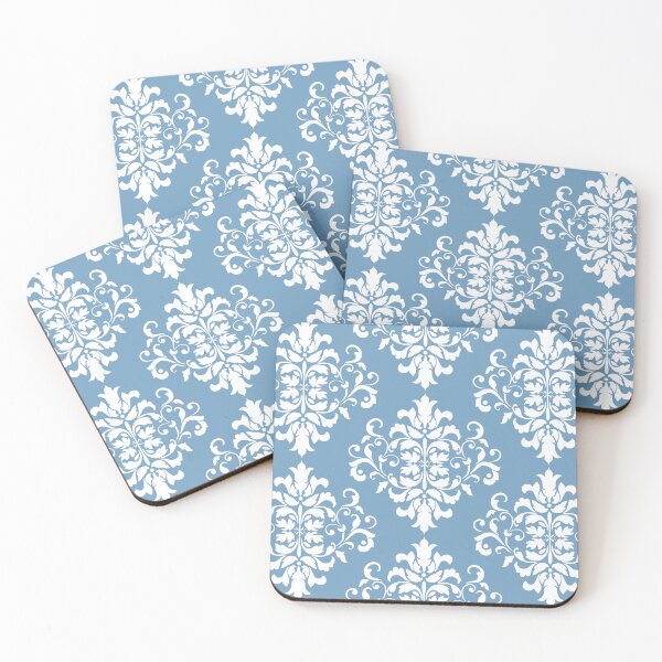 Item preview, Blue White Floral Pattern designed and sold by Claudia McBain.