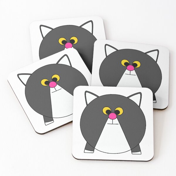 Item preview, A cartoonish round grey cat II designed and sold by BrachiaST.