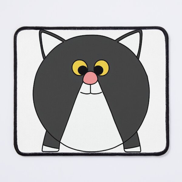Item preview, A cartoonish round grey cat III designed and sold by BrachiaST.