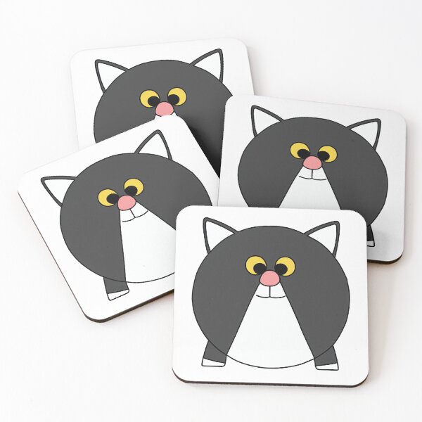 Item preview, A cartoonish round grey cat III designed and sold by BrachiaST.