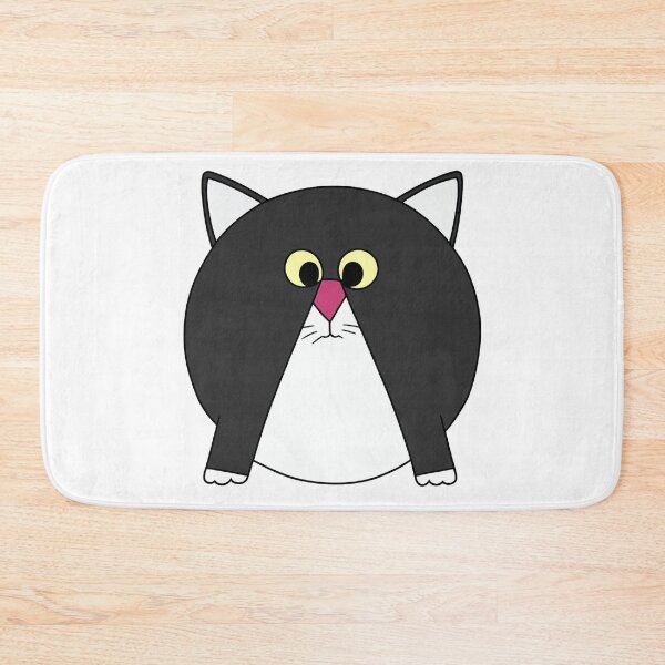 Item preview, A cartoonish round grey cat V designed and sold by BrachiaST.