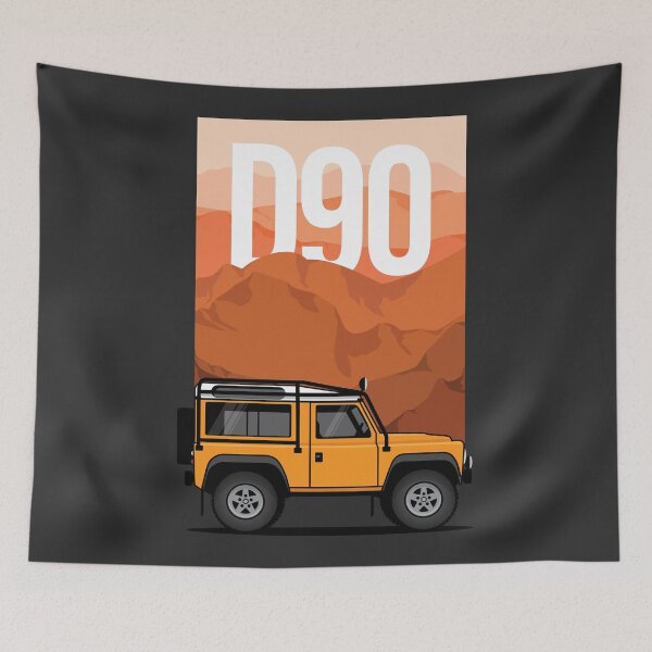 Artikelvorschau, 4x4 Gelb D90 Grafische Interpretation entworfen und verkauft von blackdogshop.