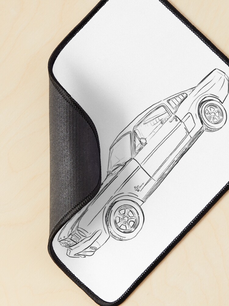 Thumbnail 2 of 5, Mouse Pad, Fastback Ink designed and sold by laceylschmidt.