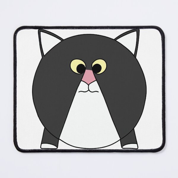 Item preview, A cartoonish round grey cat VI designed and sold by BrachiaST.