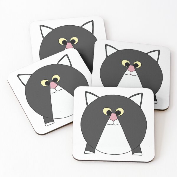 Item preview, A cartoonish round grey cat VI designed and sold by BrachiaST.