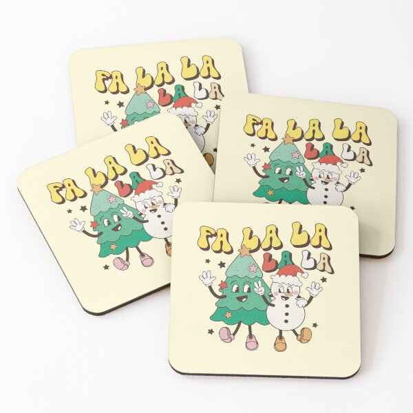 Item preview, Fa lala lala retro Christmas vintage designs designed and sold by ArtfulGiftShop.