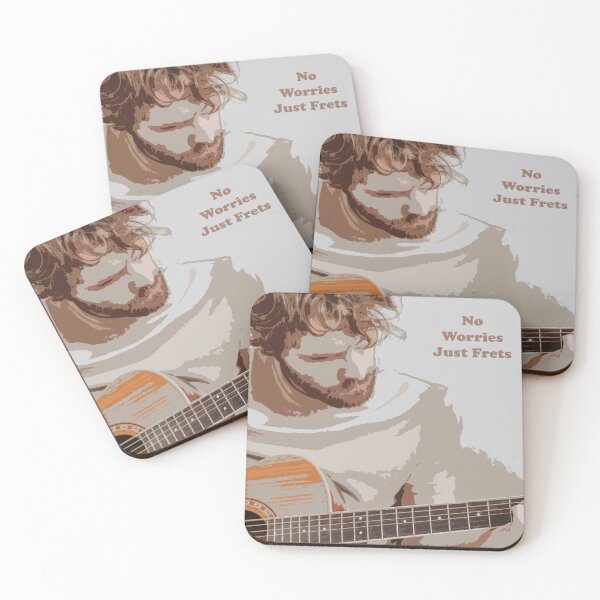 Item preview, Stylized picture of a Guitarist: No Worries Just Frets designed and sold by SomeGuyLou.