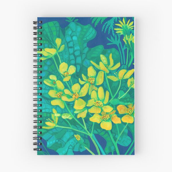 Item preview, Marsh Marigold Flower Summer Wildflowers Floral Painting designed and sold by Julia Khoroshikh.