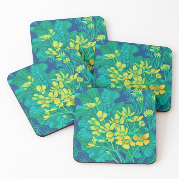 Item preview, Marsh Marigold Flower Summer Wildflowers Floral Painting designed and sold by Julia Khoroshikh.