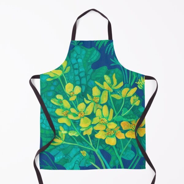 Item preview, Marsh Marigold Flower Summer Wildflowers Floral Painting designed and sold by Julia Khoroshikh.