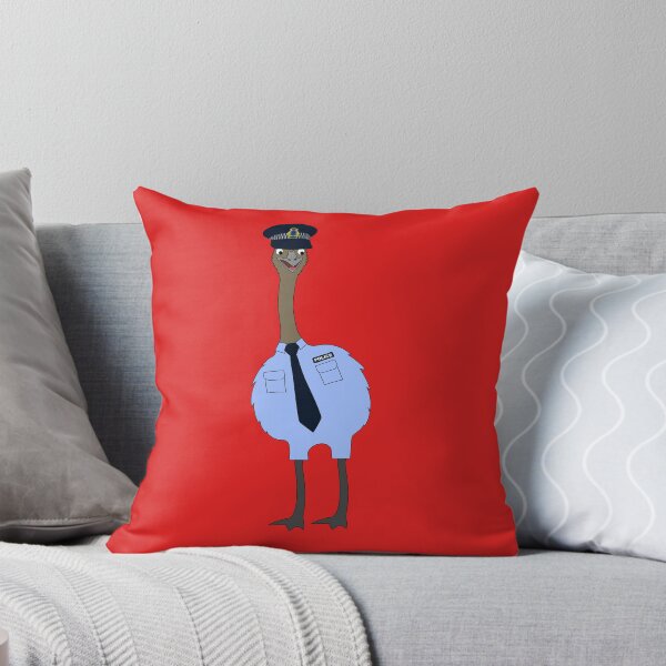Item preview, Emu Police Officer on Red designed and sold by Digitaldingo.