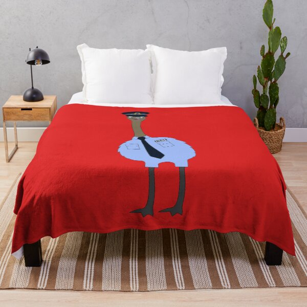 Item preview, Emu Police Officer on Red designed and sold by Digitaldingo.