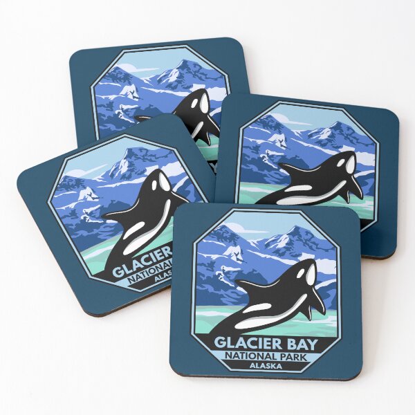 Item preview, Glacier Bay National Park Alaska Killer Whale Emblem designed and sold by KrisSidDesigns.