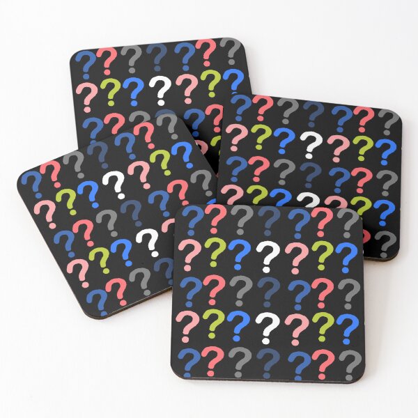 Item preview, Question marks (black background) designed and sold by MentaLee.