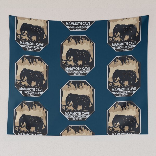 Item preview, Mammoth Cave National Park Woolly Mammoth Emblem designed and sold by KrisSidDesigns.