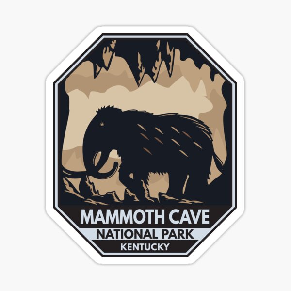 Artikel-Vorschau von Wappen des Wollmammuts im Mammoth Cave Nationalpark, designt und verkauft von KrisSidDesigns.