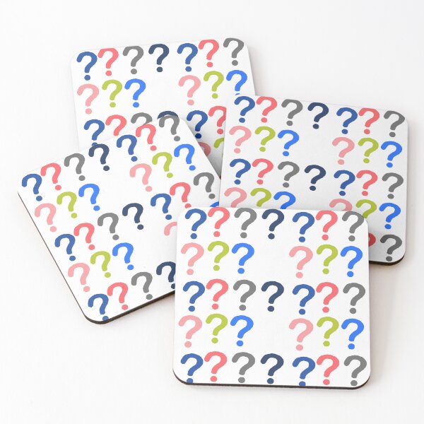 Item preview, Question marks (white background) designed and sold by MentaLee.