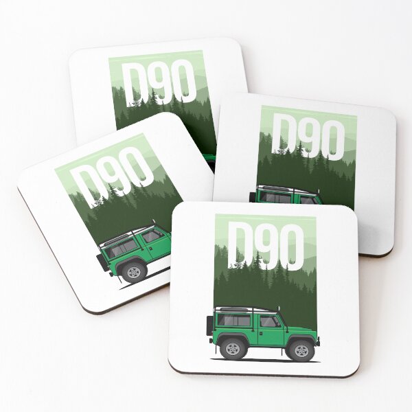 Item preview, 4x4 Green D90 In Forest Graphic Interpretation designed and sold by blackdogshop.