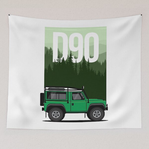 Artikelvorschau, 4x4 Green D90 In Forest Grafische Interpretation entworfen und verkauft von blackdogshop.