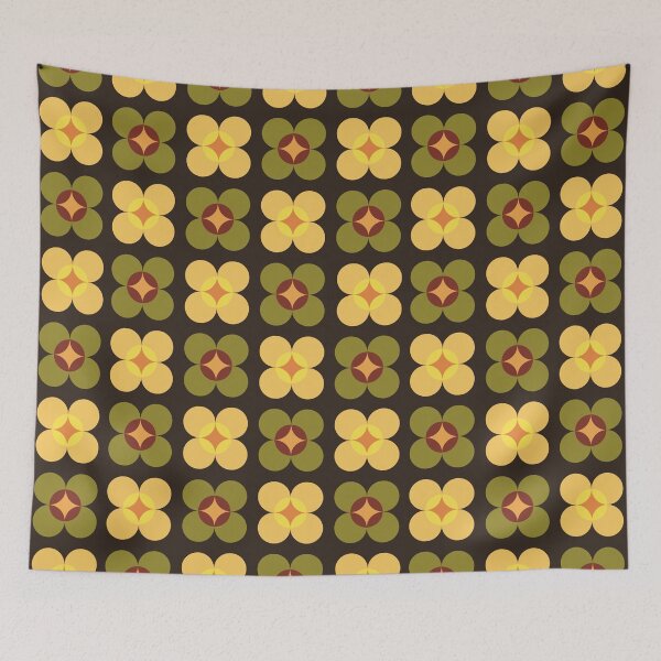 Item preview, 70’s Vintage Flower Pattern designed and sold by Nixpaints.
