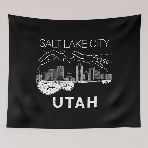 Item preview, Salt Lake City Souvenir Men Utah Gift Music Guitar designed and sold by DSWShirts.